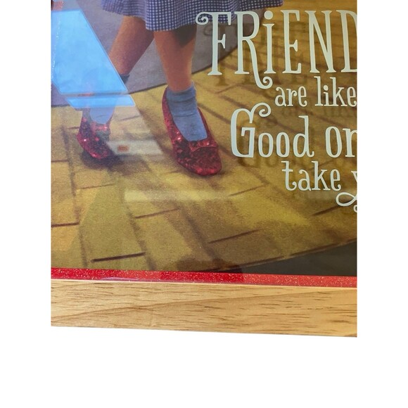 Hallmark Wizard of Oz Quote Art Friends Are Like Shoes Framed Dorothy Ruby Shoes - Picture 8 of 15